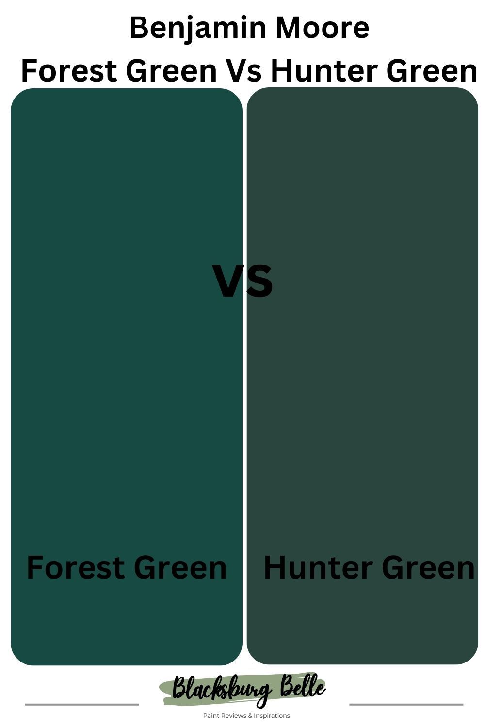 hunter green versus forest green