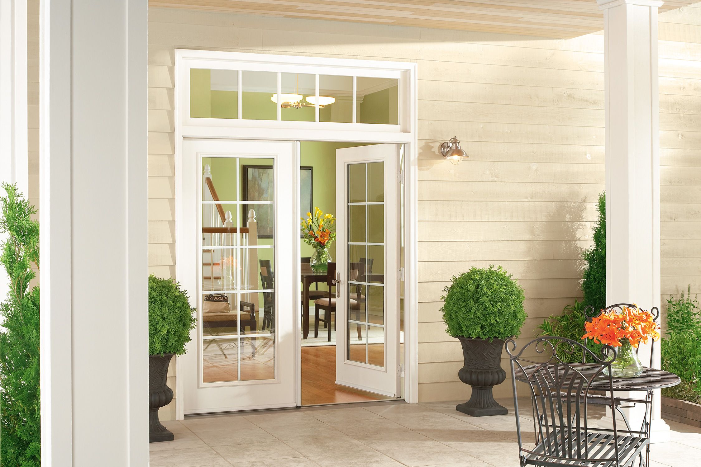 exterior wood french door