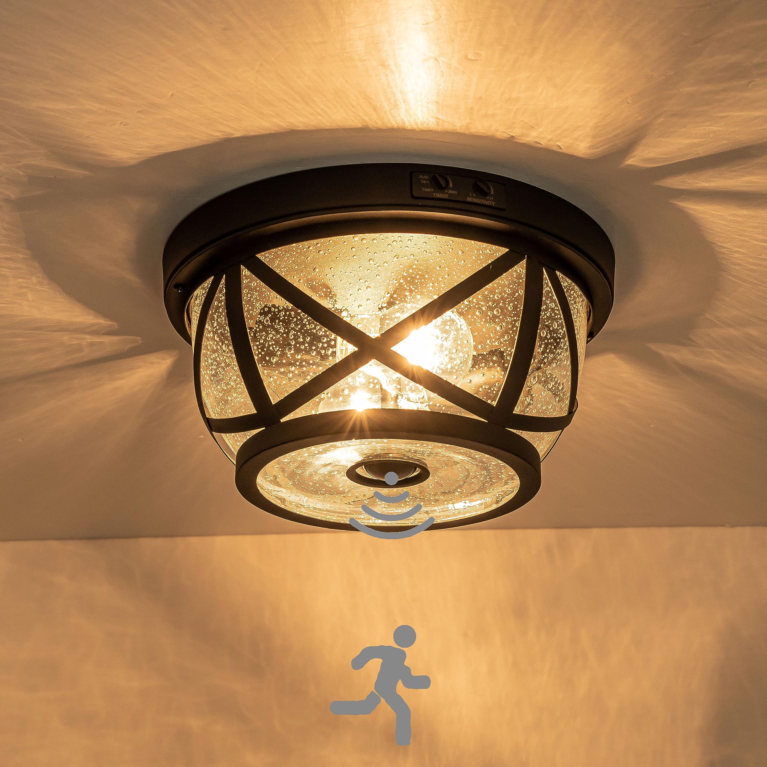 exterior flush mount light