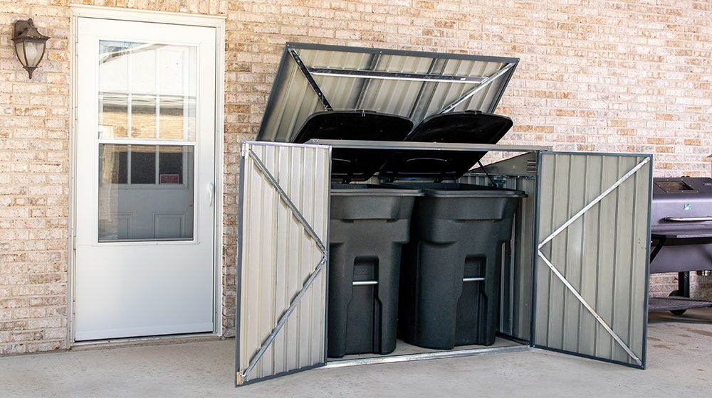 exterior trash can storage