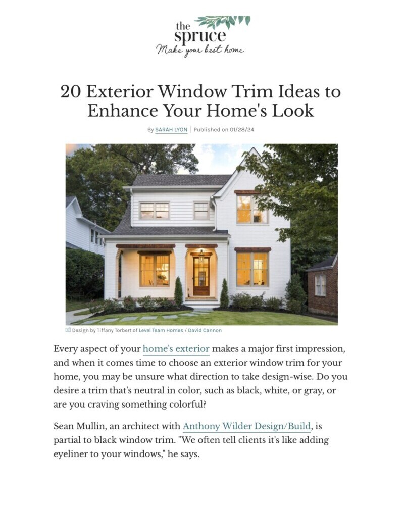 exterior window casing