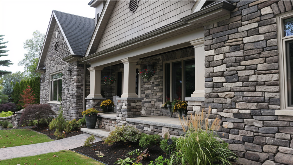 faux stone exterior panel