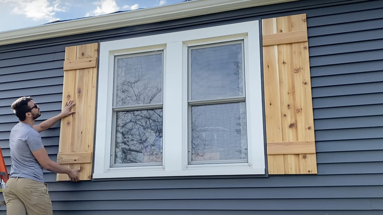 wood shutter exterior