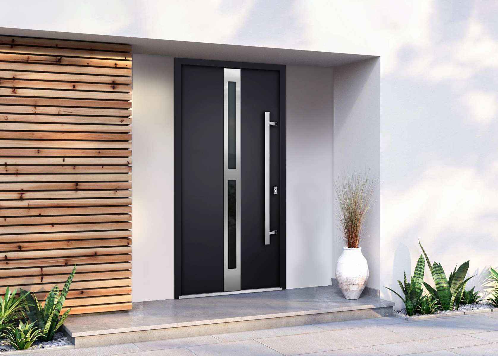 exterior door black