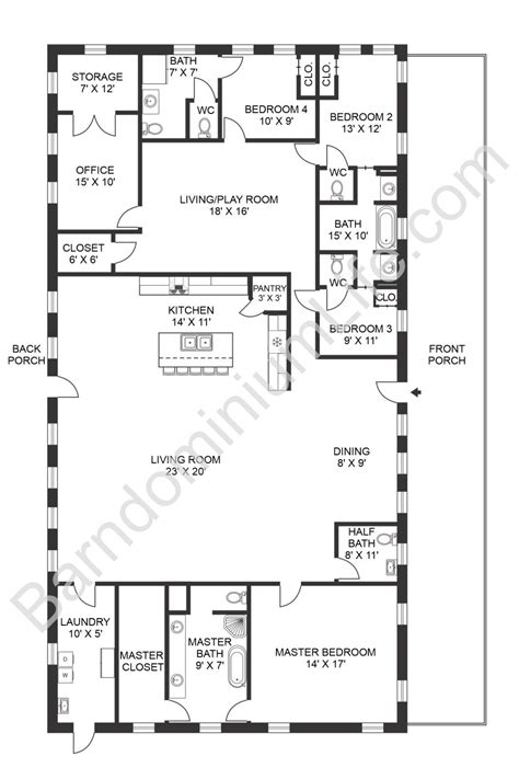 Discover the Secrets to Designing Dreamy 4-Bedroom Barndominiums 6 th 6
