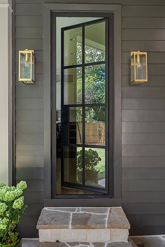 single glass exterior door