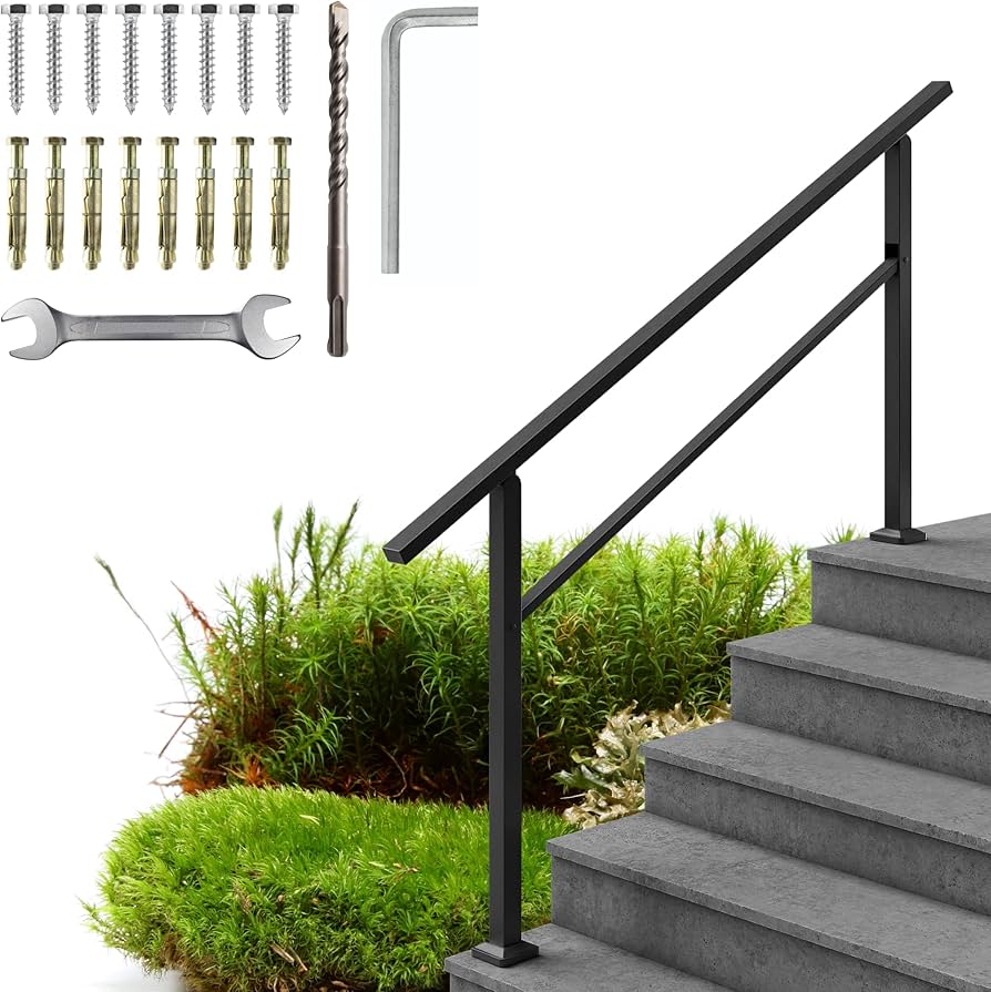 exterior metal stair railing