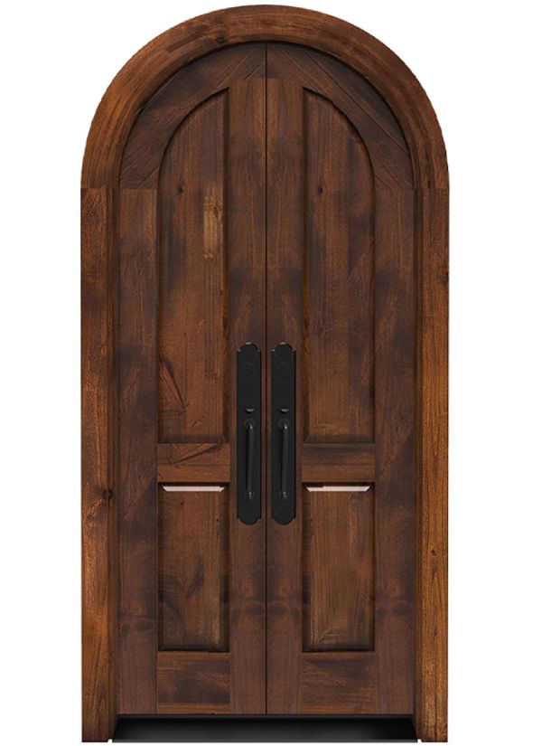 wood double exterior door