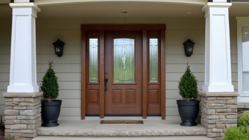 craftsman style exterior door