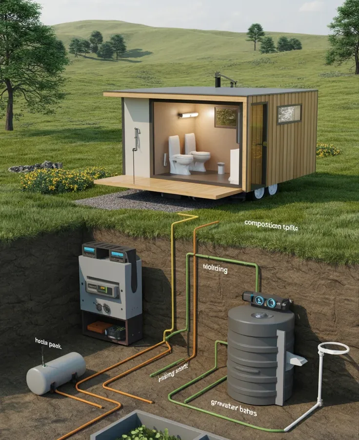 tiny house plumbing systems composting toilets and greywater solutions 1