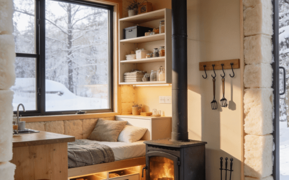 tiny house winter living tips and cold climate preparation 2