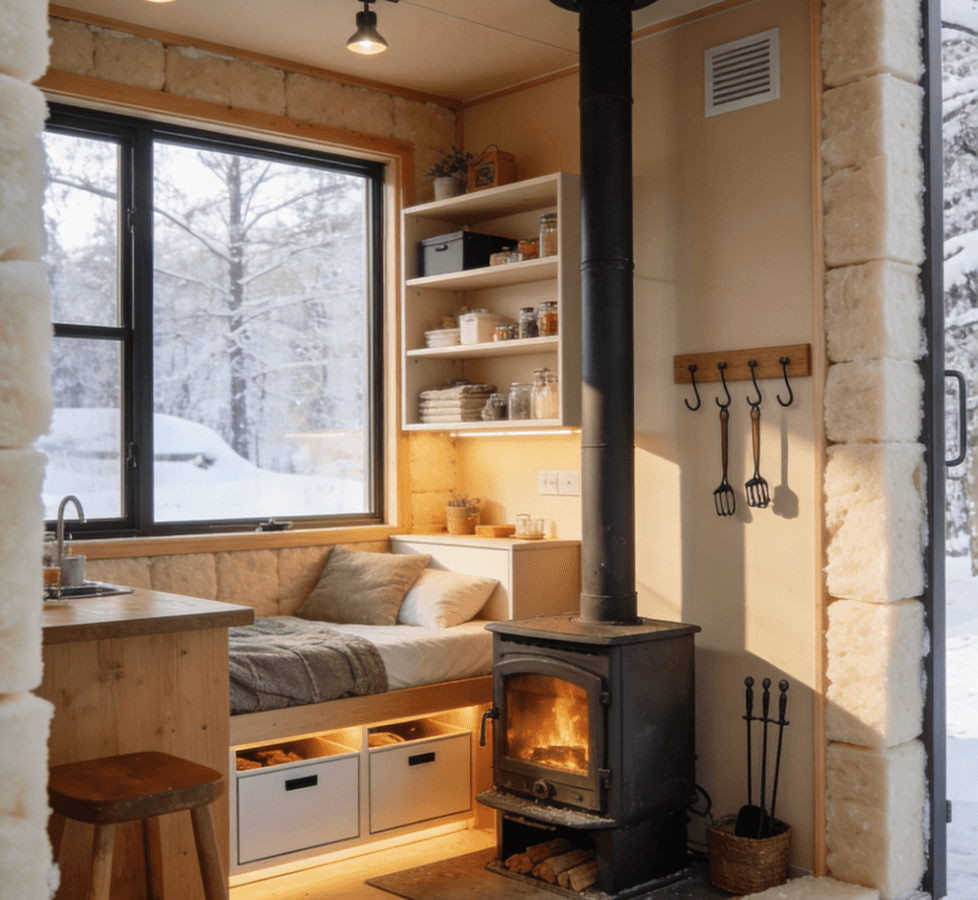 Tiny House Winter Living Tips and Cold Climate Preparation 6 tiny house winter living tips and cold climate preparation 2